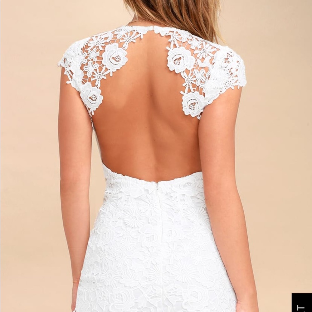 White lace dress